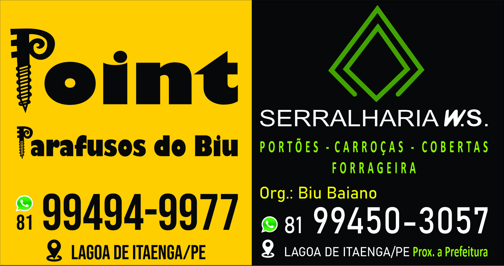 PARAFUSOS/SERRALHARIA